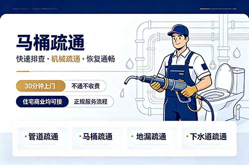 潮州马桶疏通