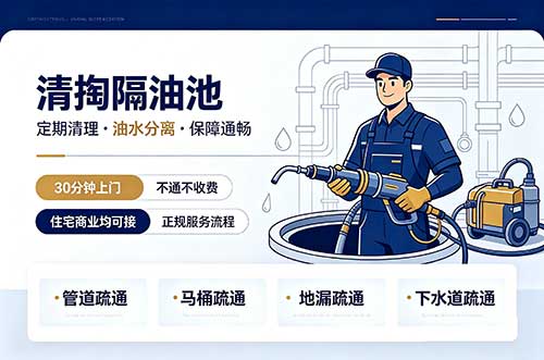 潮州清掏隔油池